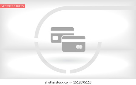 credit card Vector icon . Lorem Ipsum Illustration design