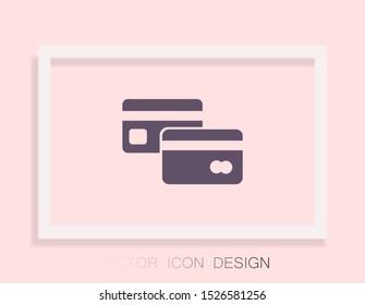 credit card Vector icon . Lorem Ipsum Illustration design