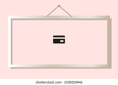 credit card Vector icon . Lorem Ipsum Illustration design