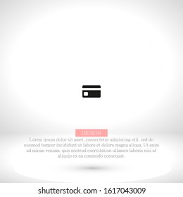 credit card Vector icon . Lorem Ipsum Illustration design