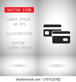 credit card Vector icon . Lorem Ipsum Illustration design