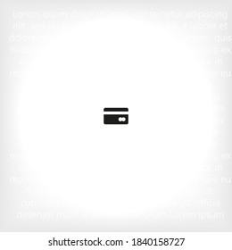 icono del vector de la tarjeta de crédito. Lorem Ipsum Diseño de ilustración