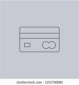 Credit card vector icon. Modern, simple, isolated, flat best quality icon for web site designs or mobile apps. Vector illustration.