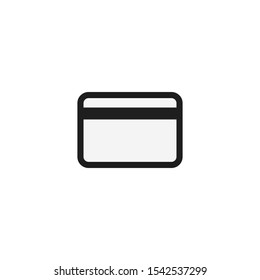 credit card vector icon on a white background