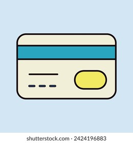 Credit card vector icon. Online payment. Credit debit card cash withdrawal. E-commerce sign. Graph symbol for your web site design, logo, app, UI