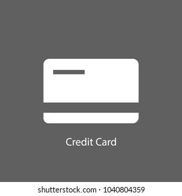 Credit card vector icon. Payment card symbol. Modern flat illustration for web and mobile apps design