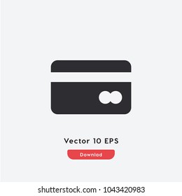 Credit card vector icon. Payment method symbol. Best modern flat pictogram illustration for web and mobile apps design.