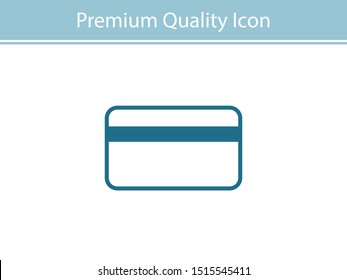 Credit card vector icon, Plastic card icon. Debit card icon. Pay online