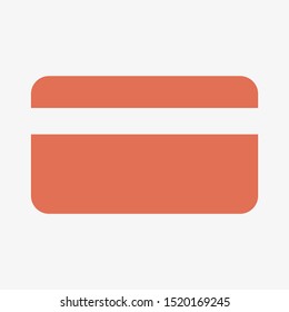 Credit card vector icon, Plastic card icon. Debit card icon. Pay online