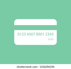 Credit card vector icon, Plastic card icon. Debit card icon. Pay online