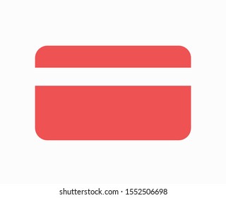 Credit card vector icon, Plastic card icon. Debit card icon. Pay online