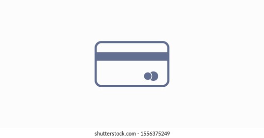 Credit card vector icon, Plastic card icon. Debit card icon. Pay online
