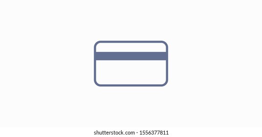 Credit card vector icon, Plastic card icon. Debit card icon. Pay online