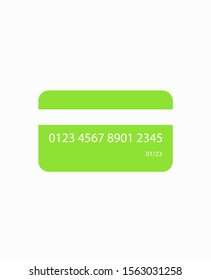 Credit card vector icon, Plastic card icon. Debit card icon. Pay online