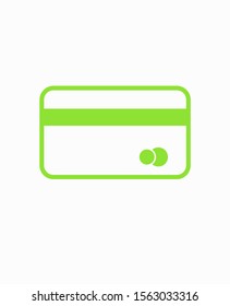 Credit card vector icon, Plastic card icon. Debit card icon. Pay online