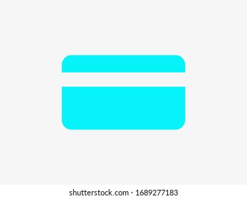 Icono vectorial de tarjeta de crédito, Icono de tarjeta de plástico. Icono de tarjeta de débito. Pagar en línea