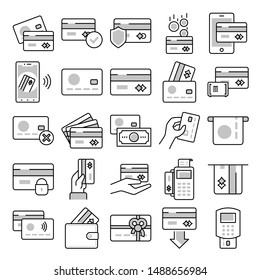 Credit Card Vector Icon Set