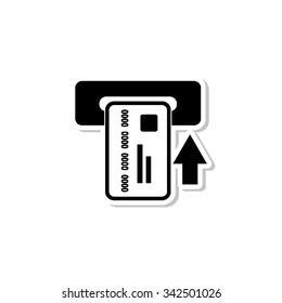 Credit card - vector icon with shadow