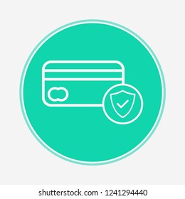 Credit card vector icon sign symbol