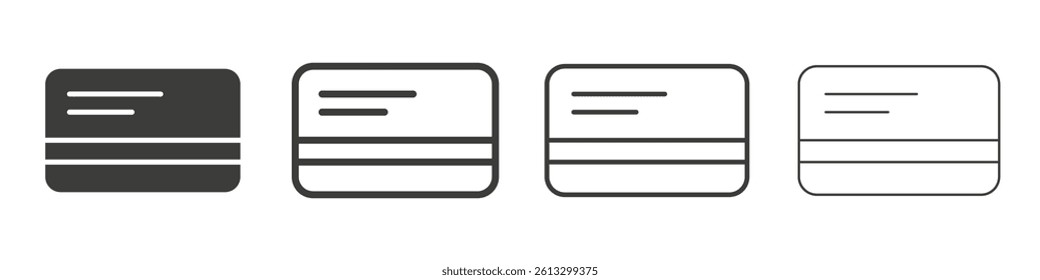 Credit card vector icons graphic pack