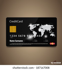 Credit Card. Vector illustration.