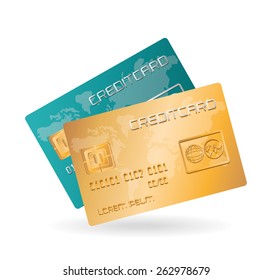 Credit card; Vector Illustration