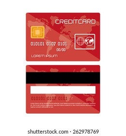 Credit Card; Vector Illustration