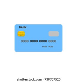 Credit card. Vector illustration.