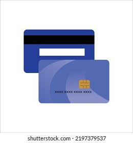 ilustración vectorial de tarjeta de crédito. signo y símbolo de pago bancario.