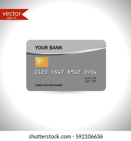 Credit card. Vector, illustration, eps10.