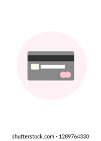 credit card vector line icon front and back of a card in the transaction money business concept.