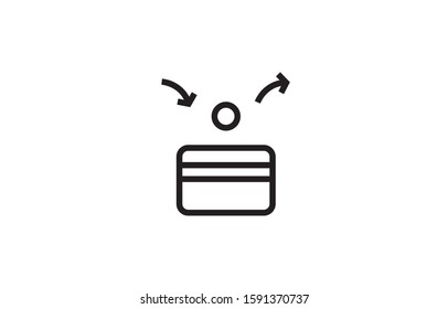 Credit Card Vector Line Icon. Editable Stroke.