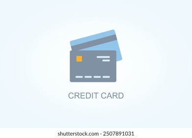 Credit Card Vector Or Logo Sign Symbol Illustration