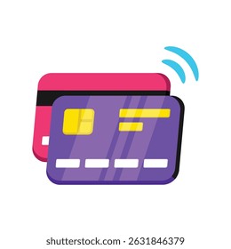 Credit Card Vector style icon. Eps 10 file