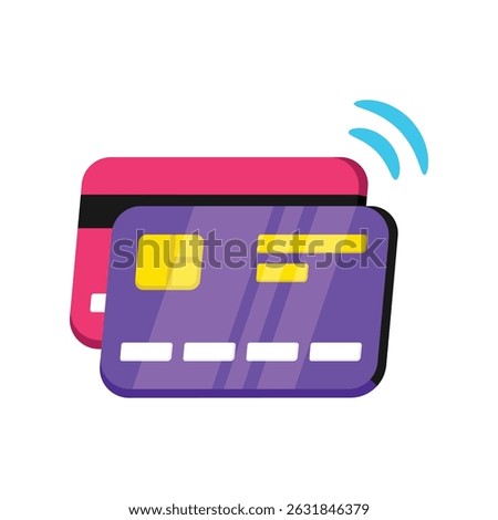 Credit Card Vector style icon. Eps 10 file