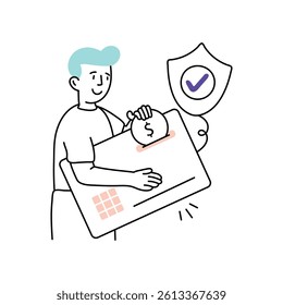 Credit card Vector Style Illustration 
