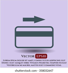 Símbolo de vector de tarjeta de crédito