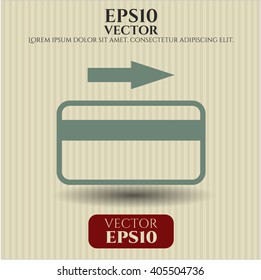 Símbolo de vector de tarjeta de crédito