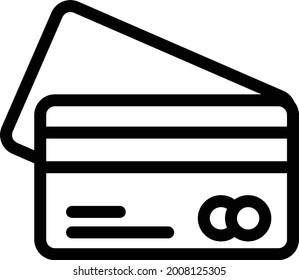 credit card vector thin line icon