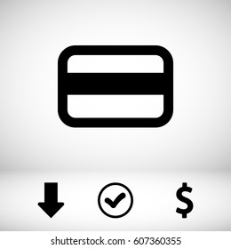 Credit card vector web icon