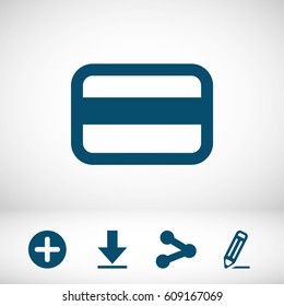 Credit card vector web icon