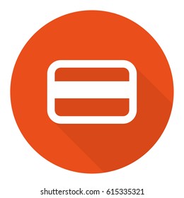 Credit card vector web icon