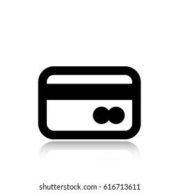 Credit card vector web icon