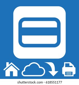 Credit card vector web icon