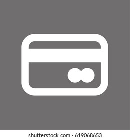 Credit card vector web icon