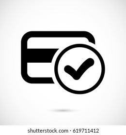 Credit card vector web icon