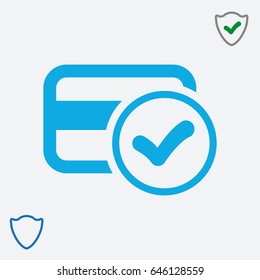 Credit card vector web icon