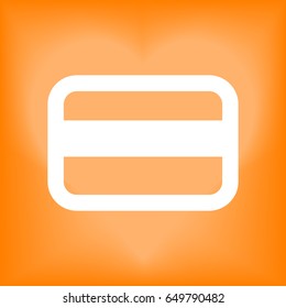 Credit card vector web icon