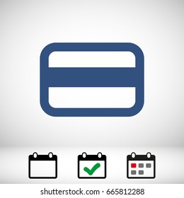 Credit card vector web icon
