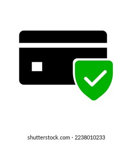 Credit card verification icon. Credit card security. Vector.